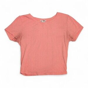Bozzolo Pink‎ Ribbed Short Sleeve Tee M